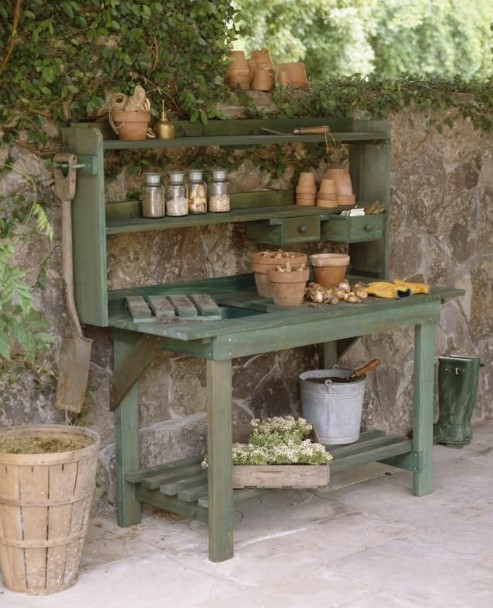 horrible unique potting benches #pottingbenchideas #benchdesign #pottingbench #benchideas