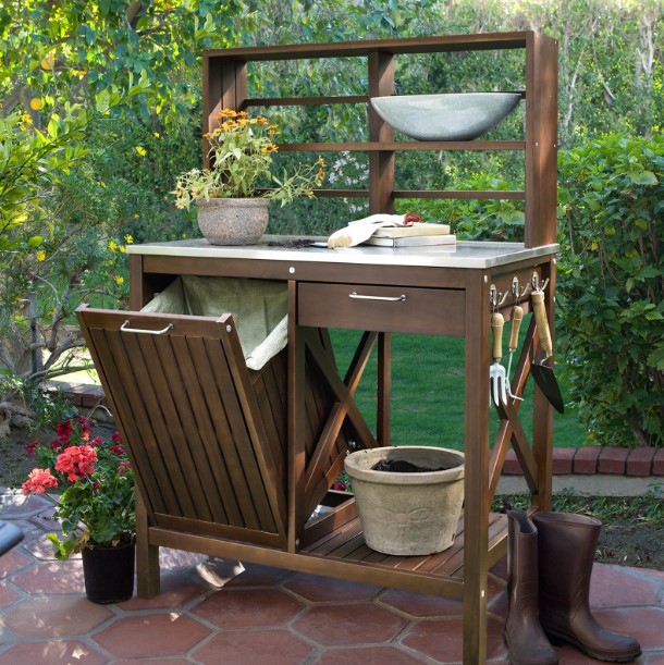 wonderful target potting bench #pottingbenchideas #benchdesign #pottingbench #benchideas