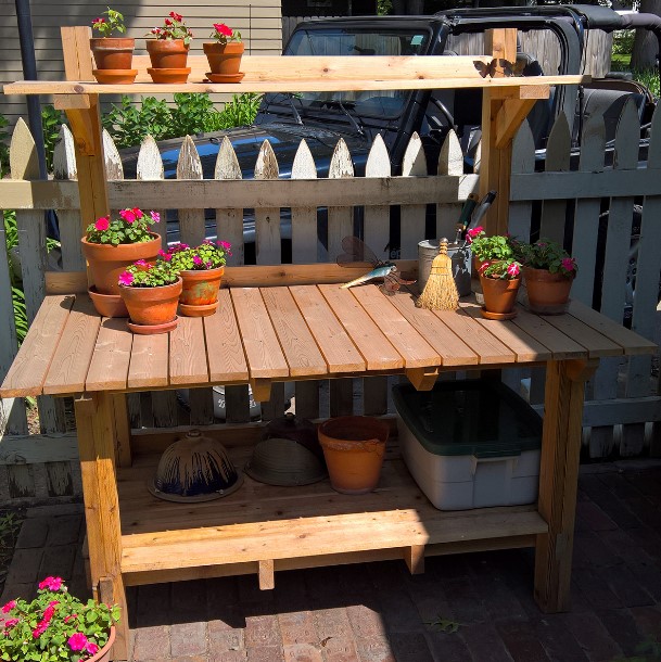 breathtaking vintage potting bench for sale #pottingbenchideas #benchdesign #pottingbench #benchideas