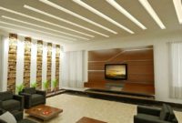 false ceiling design for rectangular living room