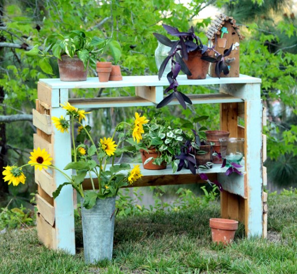 dreadful wooden potting bench with drawers #pottingbenchideas #benchdesign #pottingbench #benchideas