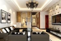 false ceiling design for rectangular living room