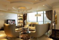 false ceiling design for rectangular living room