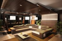 false ceiling design for rectangular living room