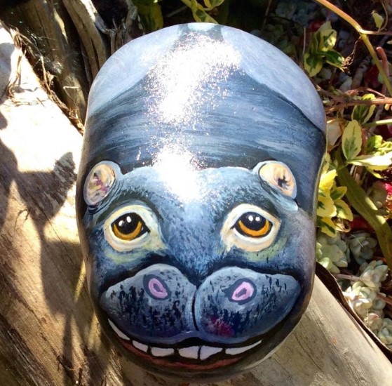 astonishing the art of painting animals on rocks #animalpaintedrock #paintedrock #rockpainting #animalstoneart