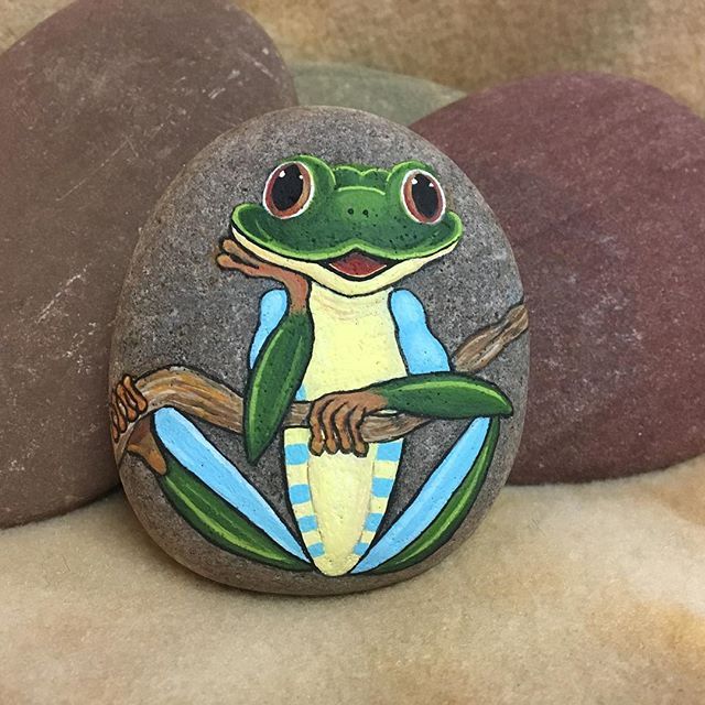 wonderful what kind of paint do you use to paint rocks #animalpaintedrock #paintedrock #rockpainting #animalstoneart