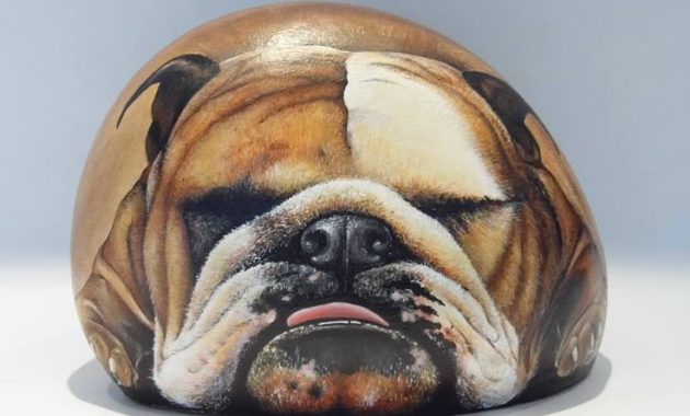 shocking stone art painting #animalpaintedrock #paintedrock #rockpainting #animalstoneart