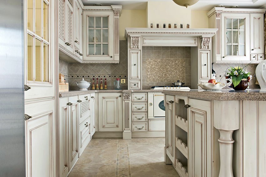 Antique White Cabinets Enhance Your Kitchen