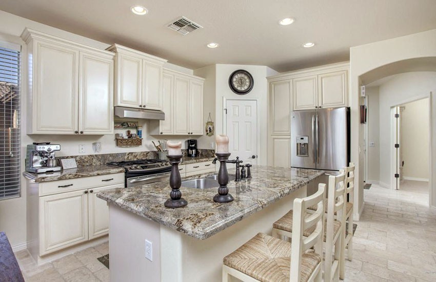 Antique White Cabinets Enhance Your Kitchen