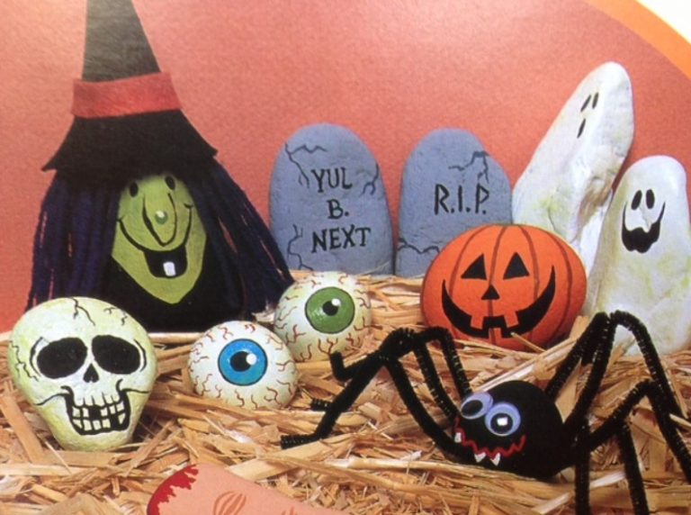 Scary Halloween Painted Rock Ideas