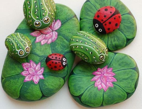 Ladybug Painted Rocks Ideas | How to Make It